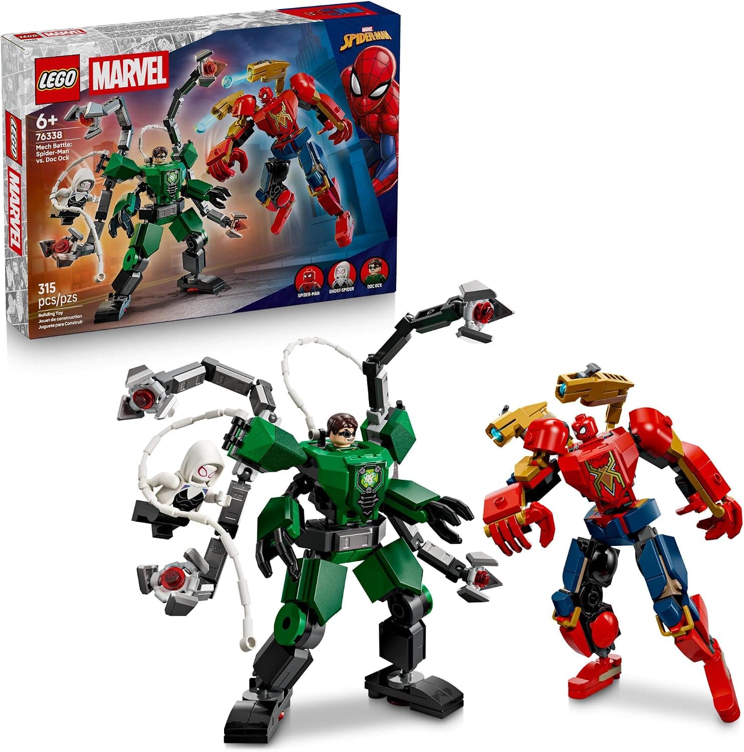 LEGO Marvel Spider-Man vs. Doc Ock Mech Battle 76338